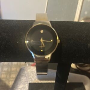 Gold & Black Quartz watch
